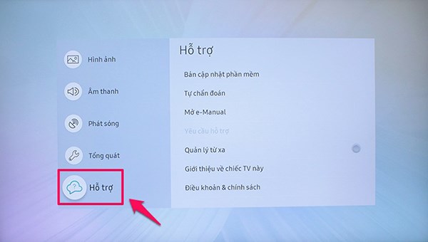 Bạn có thể vào phần hỗ trợ để xem phiên bản phần mềm