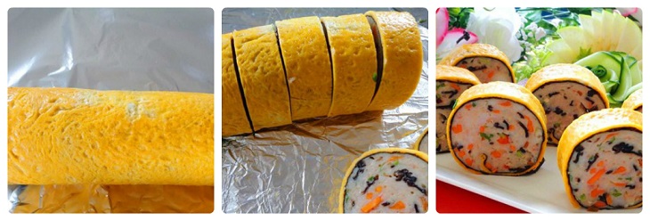 Chả trứng ngũ sắc