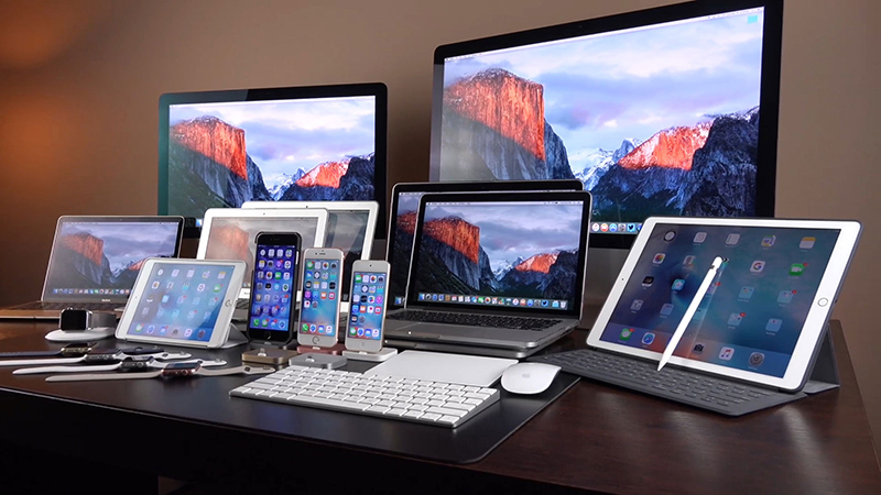 Các thiết bị sử dụng màn hình Retina