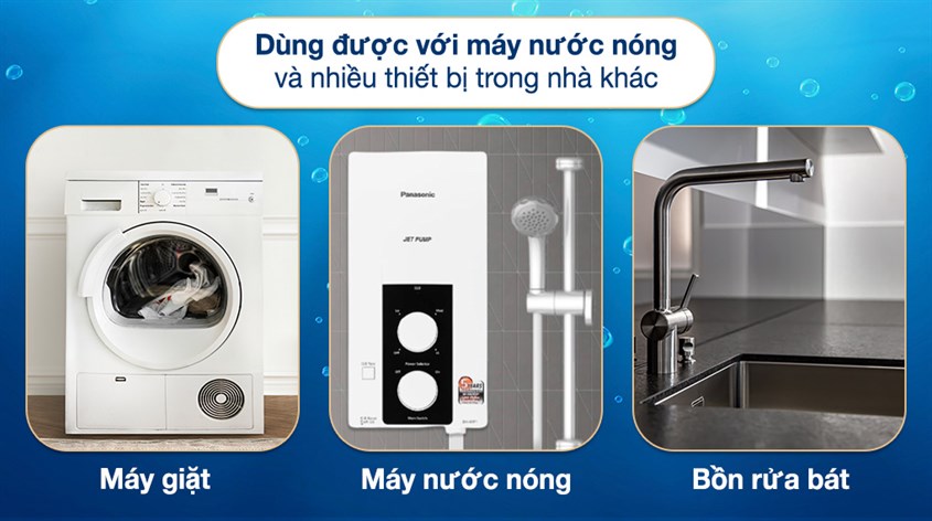 Sở hữu dòng máy bơm tăng áp điện tử, bơm được nước nóng