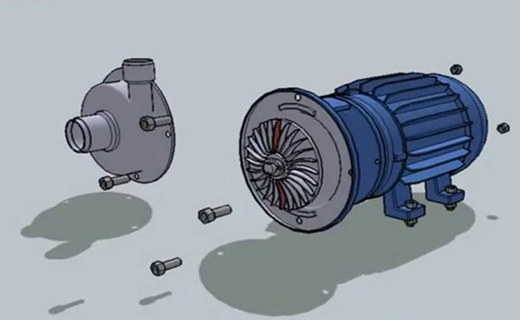 Cấu tạo các đầu bơm trên máy lọc nước