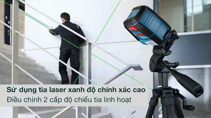Máy cân mực laser Bosch tia xanh GLL 30 G