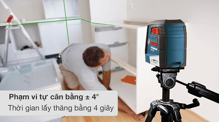 Máy cân mực laser Bosch tia xanh GLL 30 G