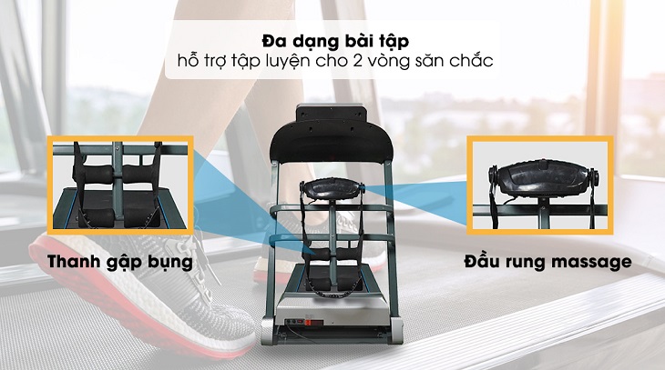 Máy Chạy Bộ Aguri AGT-115L trang bị nhiều chế độ luyện tập khác nhau