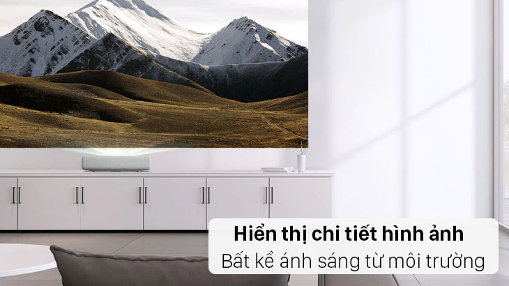 Máy chiếu Samsung hình ảnh chất lượng bất kế ánh sáng từ môi trườngg