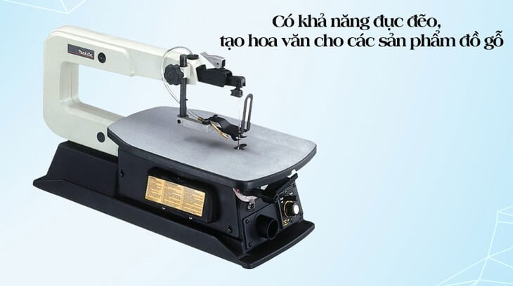Máy cưa lọng bàn Makita SJ401 50W có khả năng đục đẽo, tạo hoa văn cho các sản phẩm đồ gỗ có tính thẩm mỹ cao