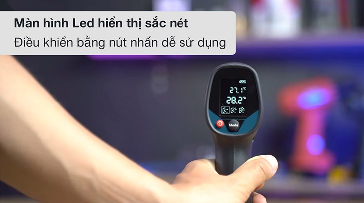Máy dễ dàng sử dụng với màn hình hiển thị thông số
