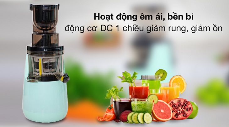 Máy ép chậm Kalite KL-598 sở hữu motor tuổi thọ cao, hoạt động bền bỉ và êm ái