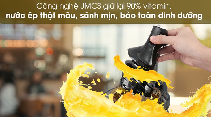 Máy ép chậm Kuvings CS600 sở hữu công nghệ JMCS, giúp giữ trọn dinh dưỡng có trong thực phẩm