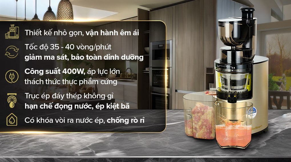 Máy ép chậm BlueStone SJB-6578 công suất 400W