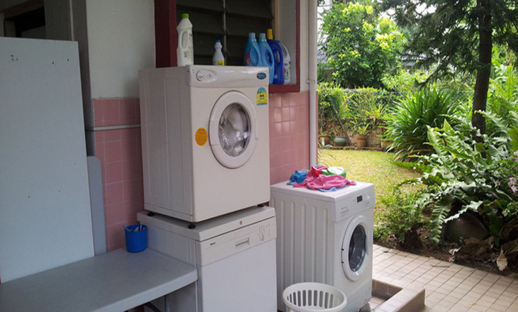 Lắp đặt máy giặt sai chỗ