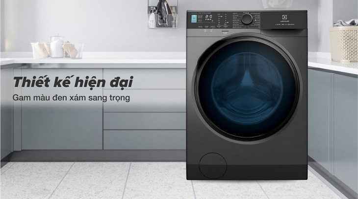 Máy giặt Electrolux UltimateCare 700 Inverter 10 kg EWF1042R7SB với gam đen xám sang trọng