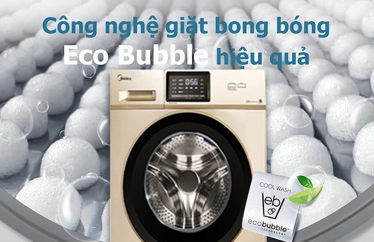 Công nghệ giặt bong bóng Eco Bubble sẽ giúp bạn đánh bay mọi vết bẩn cứng đầu