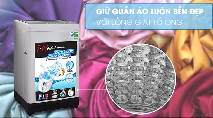 Bảo vệ quần áo bền đẹp nhờ thiết kế lồng giặt tổ ong độc đáo