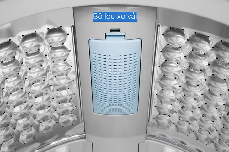 Bộ lọc xơ vải giúp lọc sạch bụi bẩn xơ vải dư thừa trên áo quần hiệu quả