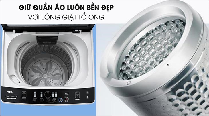 Lồng giặt tổ ong giúp bảo vệ quần áo bền đẹp như mới
