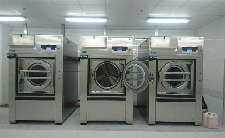 Công suất máy giặt công nghiệp lớn, từ 1.5 đến 30 kW