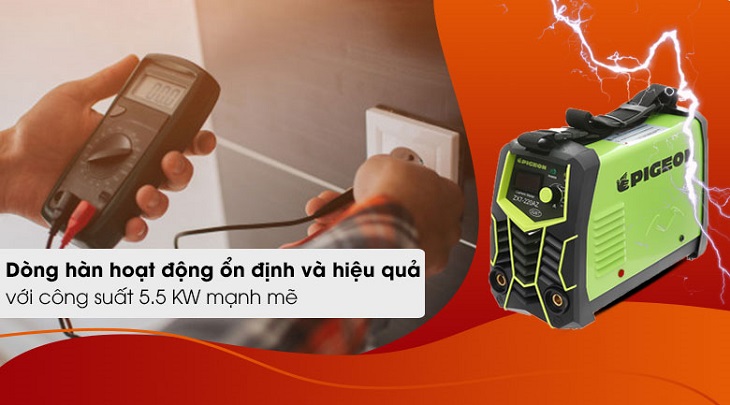 Máy hàn Pigeon có công suất mạnh mẽ, hoạt động ổn định