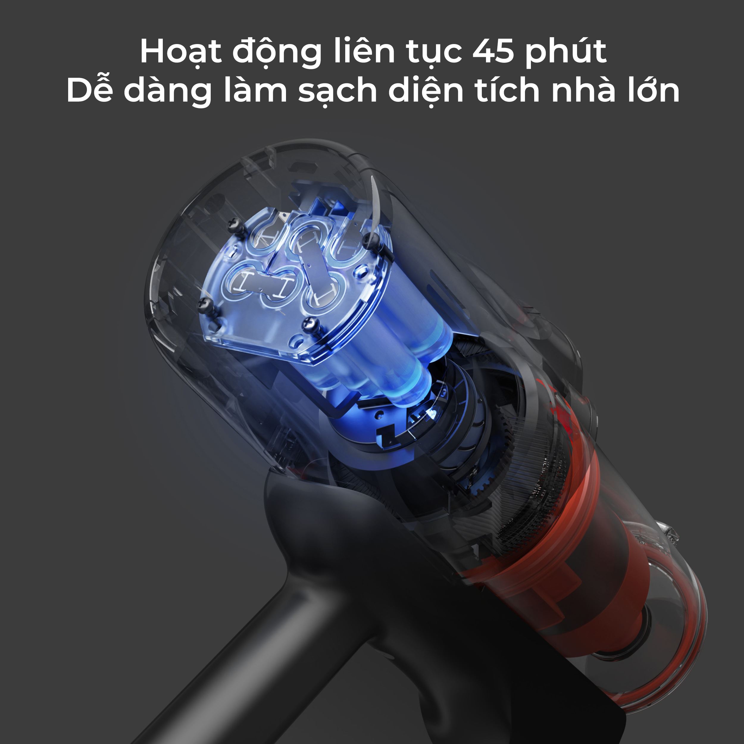 Máy hút bụi cầm tay Deerma DEM-T30W thiết kế gọn nhẹ, làm sạch hiệu quả