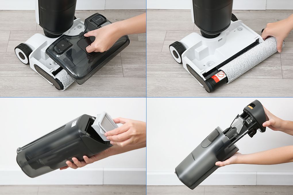 Máy hút bụi cầm tay Roborock F25 Ace có thể dễ dàng tháo lắp để vệ sinh