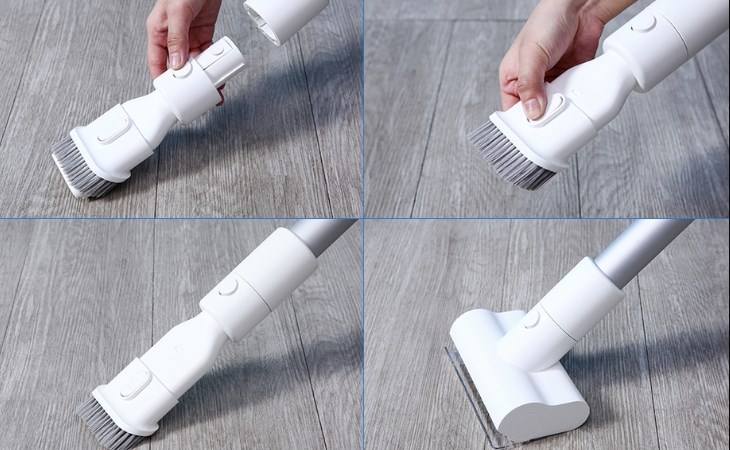 Máy hút bụi lau nhà Xiaomi Vacuum Cleaner G10 sở hữu đa dạng đầu hút, thuận tiện vệ sinh ở mọi ngóc ngách