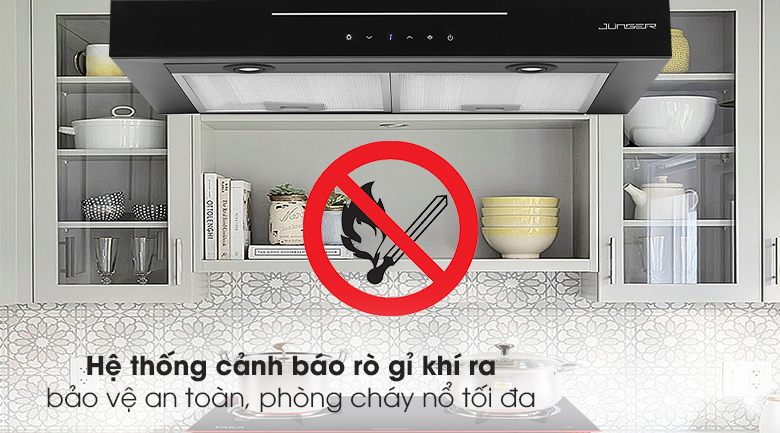 máy hút mùi junger có tính năng an toàn, nên an tâm khi dùng