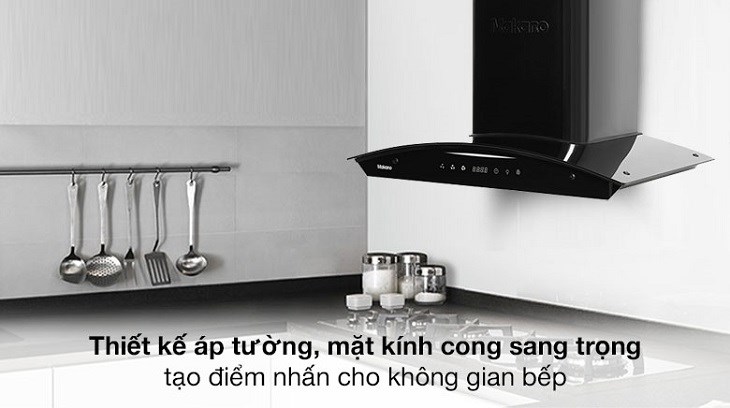 Máy hút mùi kính cong Makano MKH-000001 có mức giá chỉ 5.800.000 đồng (cập nhật tháng 6/2023, có thể thay đổi theo thời gian)