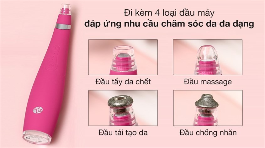 Máy hút mụn Rio Beauty DRMA3 còn có khả năng tẩy tế bào chết trên bề mặt da, trả lại làn da láng mịn, sáng bóng