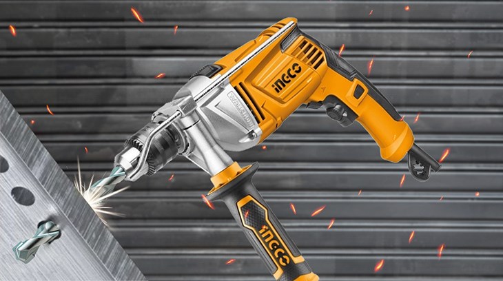 Máy khoan động lực pin Ingco ID8508E 850W có thể khoan được trên nhiều vật liệu
