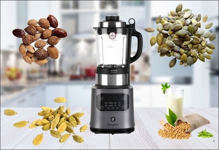 Máy được trang bị động cơ mạnh mẽ, giúp nghiền hạt nhanh chóng và hiệu quả