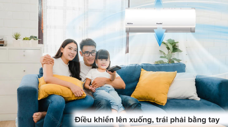 Máy lạnh Funiki Inverter 2 HP HIC18TMU.ST3 được tích hợp công nghệ đảo gió tự động 3D làm lạnh nhanh
