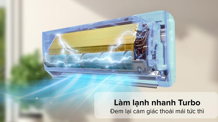 Máy lạnh Gree Inverter 1 HP GWC09PB-K3D0P4 làm lạnh nhanh chóng cùng chế độ Turbo