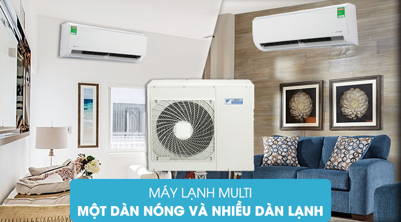 Máy lạnh Multi hoạt động gần giống với máy lạnh treo tường