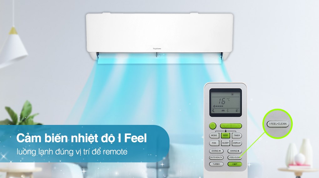 Máy lạnh Nagakawa Inverter 2 HP NIS-C18R2T28 được trang bị chế độ IFeel Mode có khả năng tự động điều chỉnh nhiệt độ