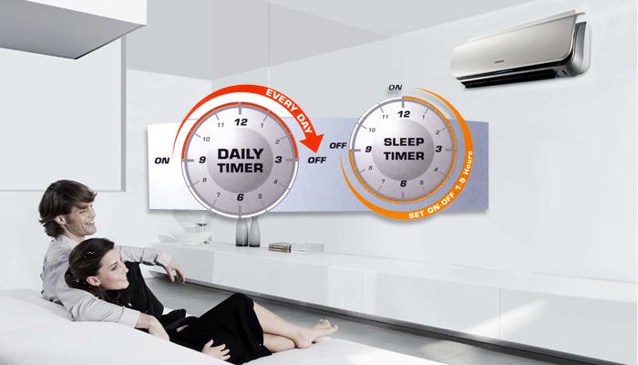 Chế độ hẹn giờ trên máy lạnh