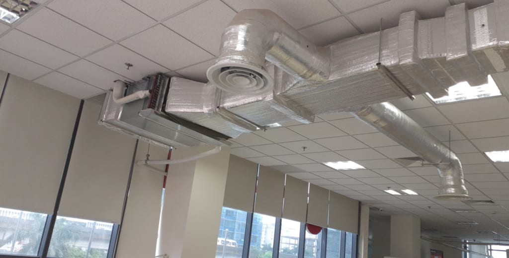 Dàn nóng máy lạnh âm trần nối ống gió
