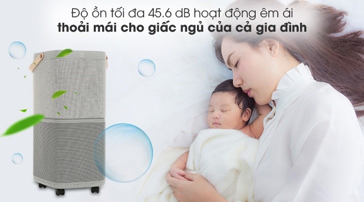 Máy lọc không khí Electrolux sở hữu chế độ ngủ êm ái với nhiều tốc độ gió khác nhau
