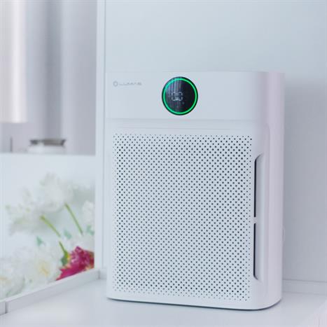 Máy lọc không khí LUMIAS BULMA 50W có màn hình đèn LED hiển thị rõ nét, khóa trẻ em an toàn và các chế độ hẹn giờ tiện lợi