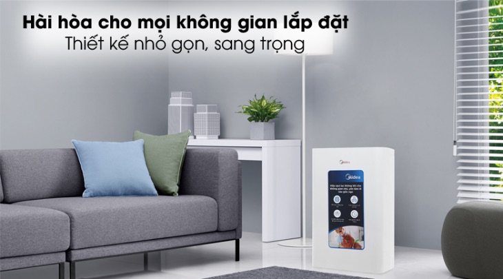 Máy lọc không khí Midea MAP-200GD41 sang trọng, nhỏ gọn