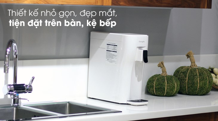 Máy lọc nước RO Chungho CHP-1290D 4 lõi  có thiết kế nhỏ gọn, đẹp mắt, tô điểm cho không gian nội thất thêm sang trọng
