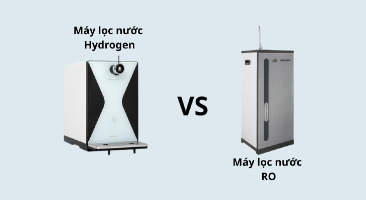 So sánh máy lọc nước RO với máy lọc nước Hydrogen