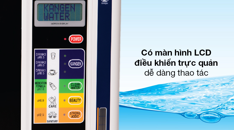 Máy lọc nước ion kiềm Kangen LeveLuk SD501 7 tấm điện cực có màn hình LCD điều khiển trực quan, dễ thao tác