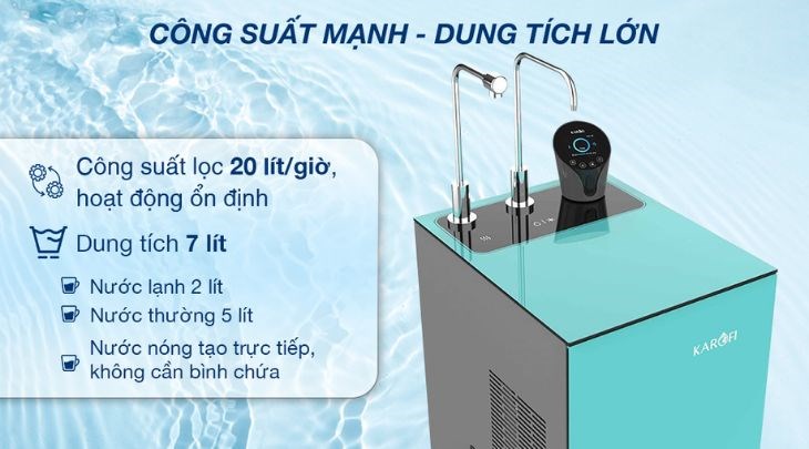 Máy lọc nước RO nóng lạnh Karofi KAD-N91 10 lõi đang được kinh doanh tại Điện máy XANH với giá 16.990.000 VNĐ (cập nhật ngày 04/2023, có thể thay đổi theo thời gian)