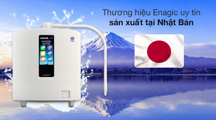 Máy lọc nước ion kiềm Kangen LeveLuk K8 8 tấm điện cực có thiết kế để bàn nhỏ gọn, vừa tiết kiệm không gian vừa tạo điểm nhấn cho căn nhà