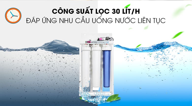 Máy lọc nước RO nóng nguội lạnh Hydrogen ion kiềm Mutosi MP-S1021H 10 lõi
