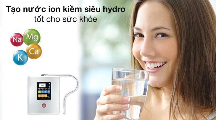 Máy lọc nước ion kiềm Fuji Smart i9 có thể tạo ra nguồn nước ion kiềm siêu Hydro, giúp cải thiện sức khỏe