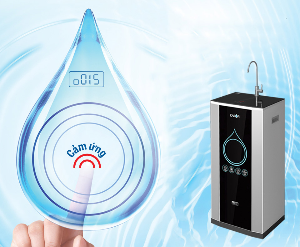 Máy lọc nước thông minh hiển thị độ sạch của nước