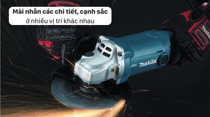 Máy mài góc Makita GA6010 1050W được trang bị nhiều phụ kiện đi kèm hiện đại đảm bảo an toàn cho người sử dụng