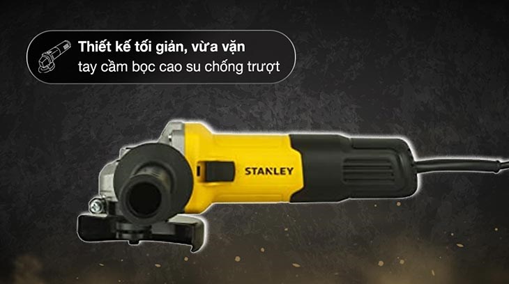 Máy mài góc Stanley SG7100-B1 750W được thiết kế tối giản, nhỏ gọn, cầm tay chắc chắn với khối lượng máy chỉ 1.7kg