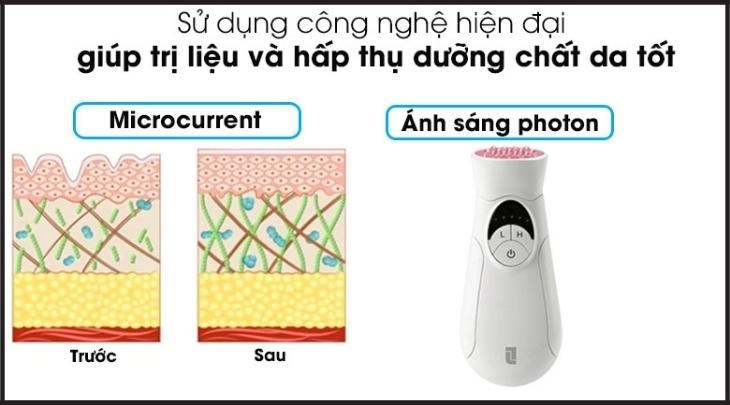 Công nghệ ánh sáng photon đỏ của Máy massage Lifetrons EP-400 cho khả năng kích hoạt và làm trắng sáng da hiệu quả